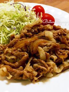 豚こまと玉ねぎの生姜焼き-レシピのメイン写真