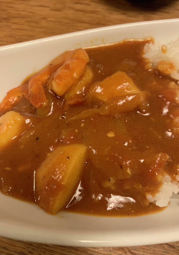 簡単　冷凍エビカレー　改版2-レシピのメイン写真