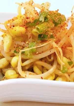 即席5分！レンチン豆もやしナムル風-レシピのメイン写真