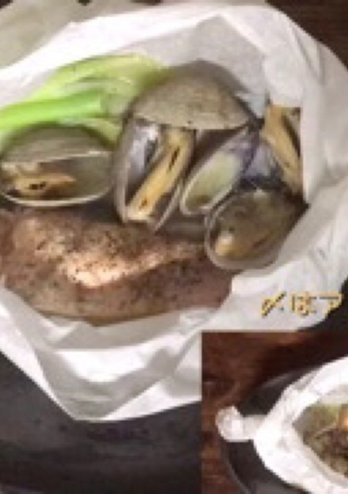鮭の包み焼き&〆のアヒージョ-レシピのメイン写真