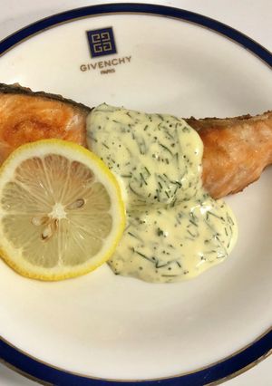 サーモンのムニエル　ディルソース　-レシピのメイン写真