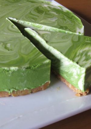 抹茶マーブルチーズケーキ-レシピのメイン写真