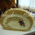 抹茶クリームとあんこのロールケーキ