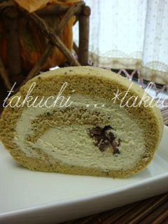 抹茶クリームとあんこのロールケーキ -レシピのメイン写真