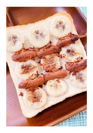 ガルボで新食感♪ ガルボバナナトースト-レシピのメイン写真