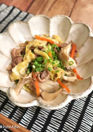 白菜の三五八漬け×豚肉炒め-レシピのメイン写真