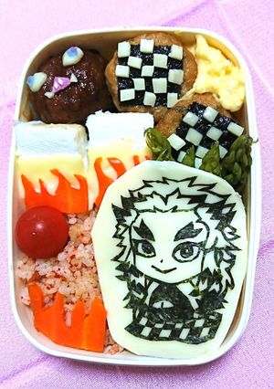 鬼滅の刃 キャラ弁と 煉獄さんはんぺん-レシピのメイン写真