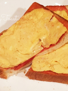 簡単美味しい レンジで玉子のせトースト-レシピのメイン写真