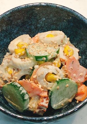 ちくわと野菜の簡単サラダ(お弁当にも)-レシピのメイン写真