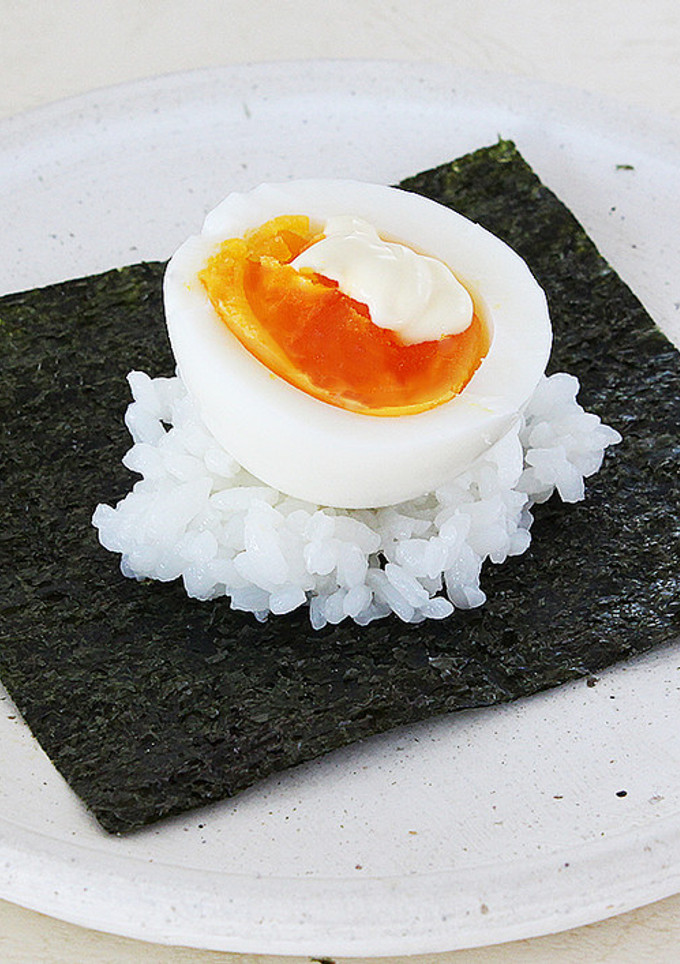 手巻きごはん半熟ゆでたまご-レシピのメイン写真