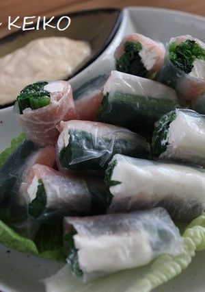 ほうれん草と生ハムの生春巻き-レシピのメイン写真