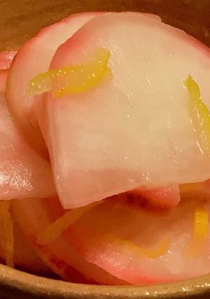 簡単♡赤大根の柚子風味甘酢漬け-レシピのメイン写真