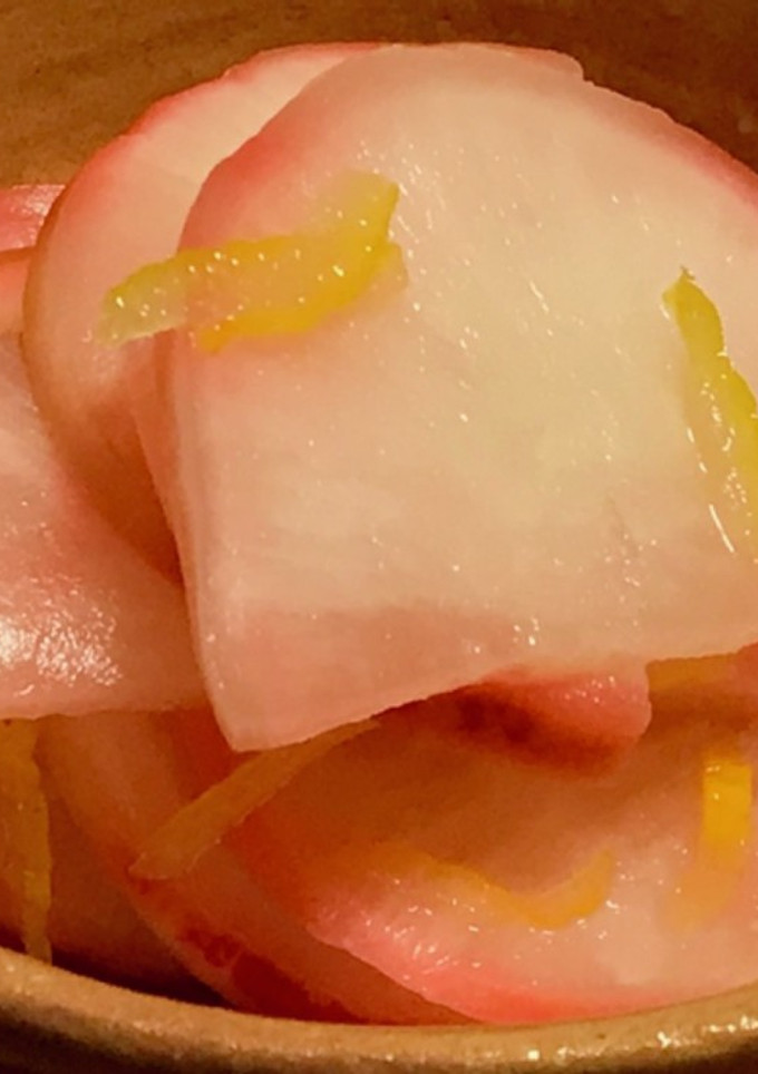 簡単♡赤大根の柚子風味甘酢漬け-レシピのメイン写真