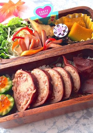 イカぽっぽ秋弁当★ 札幌お土産 詰め方-レシピのメイン写真