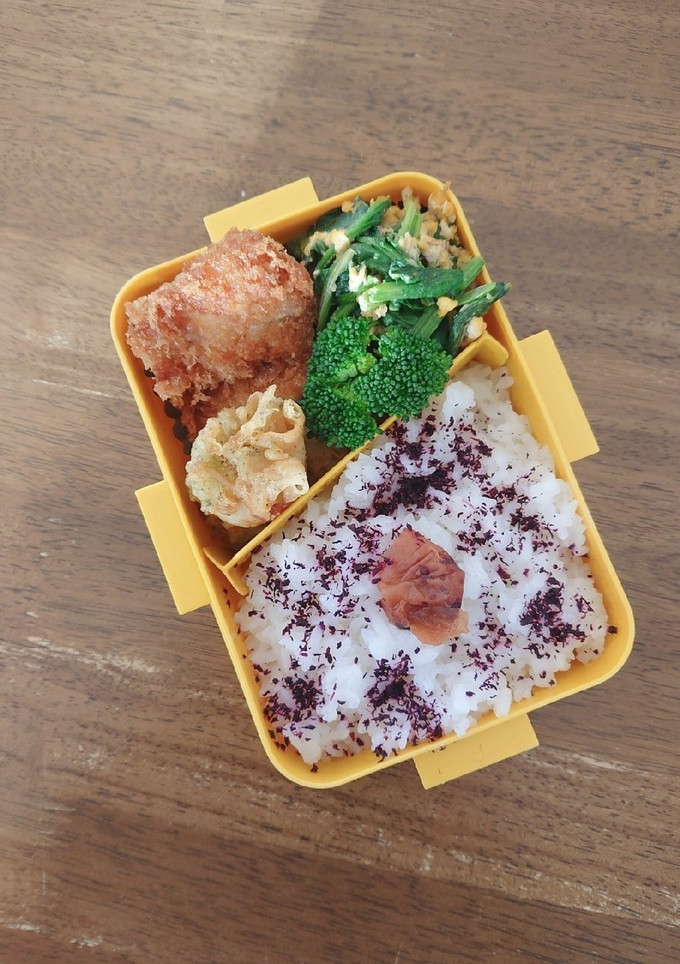 ほうれん草と卵の中華炒め弁当♪-レシピのメイン写真