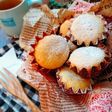 米粉で作る☆簡単ノンオイル卵マフィン。