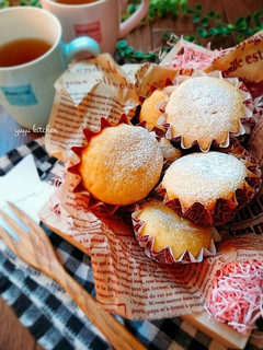 米粉で作る☆簡単ノンオイル卵マフィン。-レシピのメイン写真