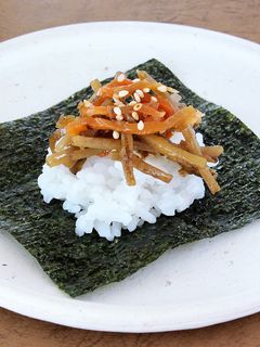 手巻ごはんきんぴらごぼう-レシピのメイン写真