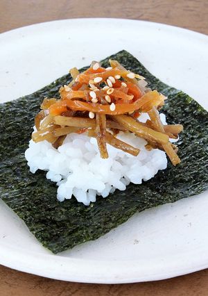 手巻ごはんきんぴらごぼう-レシピのメイン写真