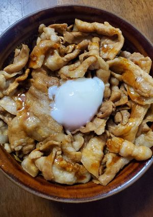 豚バラの蒲焼き風丼～肉増し～-レシピのメイン写真