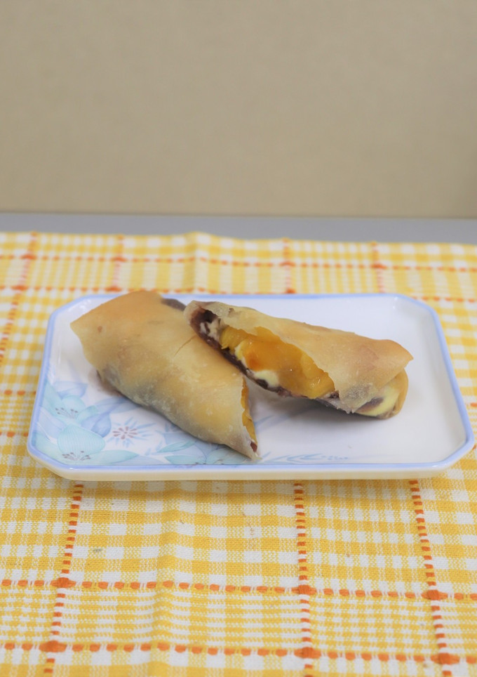 あずきと柿のデザート春巻き-レシピのメイン写真