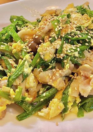 ニラ豚たまご！中華風　タロの弁当番外編-レシピのメイン写真