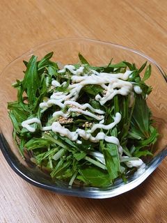 紫蘇香る水菜サラダ-レシピのメイン写真