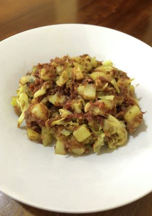 コーンビーフと野菜のガラムマサラ炒め-レシピのメイン写真