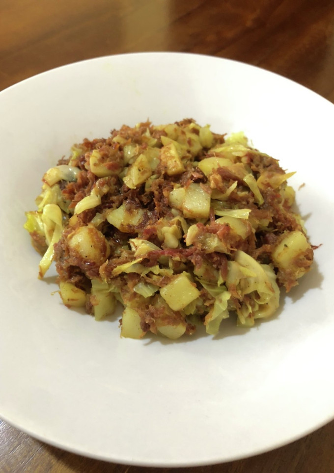コーンビーフと野菜のガラムマサラ炒め-レシピのメイン写真