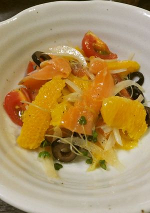 スモークサーモンとオレンジのマリネ-レシピのメイン写真