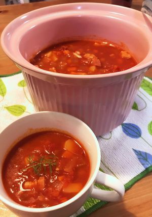 冬の夜食に☆簡単ミネストローネ-レシピのメイン写真