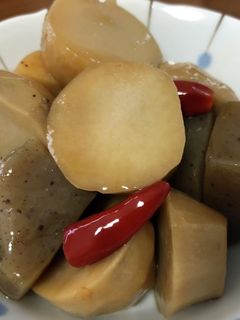 里芋とコンニャクの甘辛煮-レシピのメイン写真