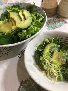 アボカドonグリーンサラダ-レシピのメイン写真