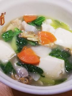あさりと豆腐のスープ-レシピのメイン写真