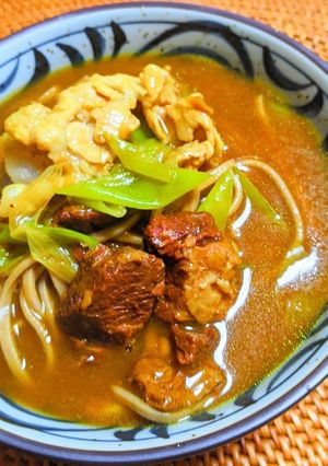 レトルトカレーで作る✿カレー南蛮そば-レシピのメイン写真