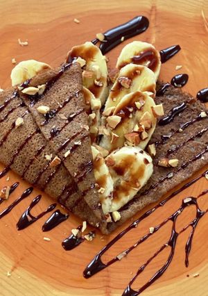 チョコバナナのデザートガレット-レシピのメイン写真