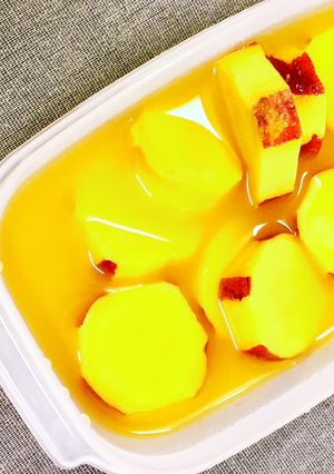 ほっこり甘酸っぱい♢さつま芋のオレンジ煮-レシピのメイン写真