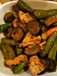 Ⓔ甘長唐辛子と茄子と豚肉の醤油炒めⒺ-レシピのメイン写真