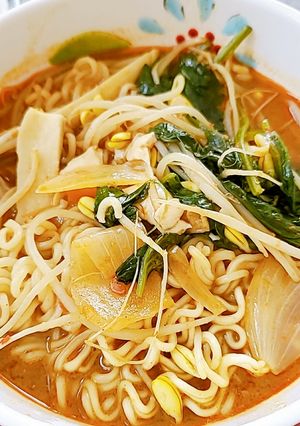 鍋の〆にサッポロ一番みそラーメン-レシピのメイン写真
