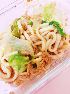 レンジで簡単!味噌バターうどん-レシピのメイン写真