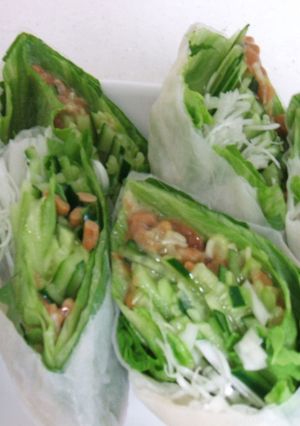 納豆生春巻き♬-レシピのメイン写真