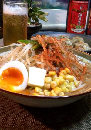 サッポロ一番で作る濃厚旨辛みそラーメン♡-レシピのメイン写真