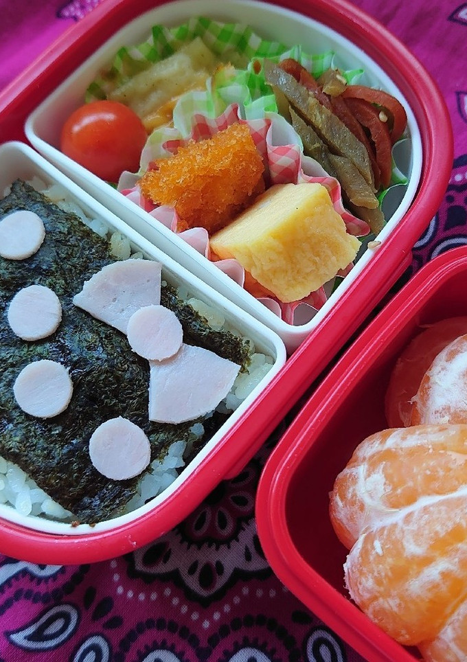 2020/11/5 幼稚園弁当　のり弁-レシピのメイン写真