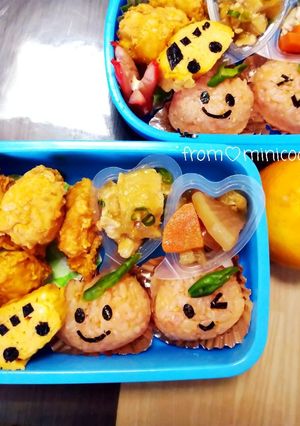 ♬簡単可愛いみかんちゃんキャラ弁♪-レシピのメイン写真