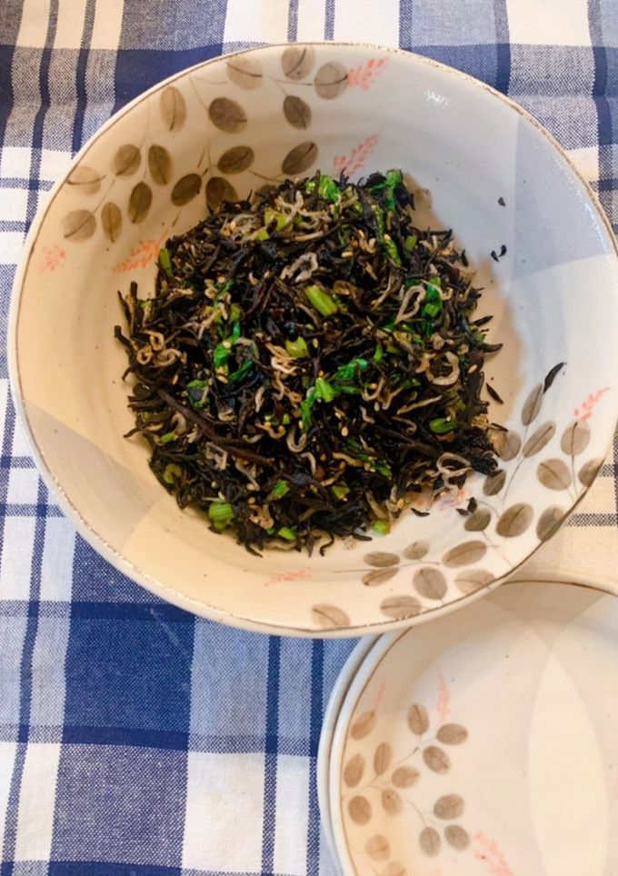 ひじきと蕪の葉の炒め煮-レシピのメイン写真