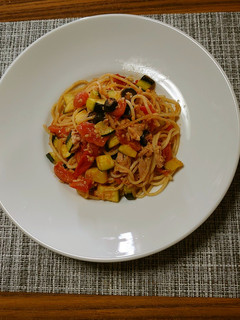 ヨウサマの減塩ズッキーニとツナのパスタ-レシピのメイン写真