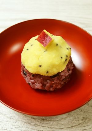おはぎ　黒米とみつ金時　【ＪＡ福井県】-レシピのメイン写真