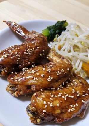 簡単♪おいしい！黒酢の甘辛手羽先揚げ-レシピのメイン写真