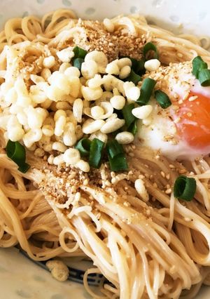つるんと油そば風混ぜそうめん-レシピのメイン写真