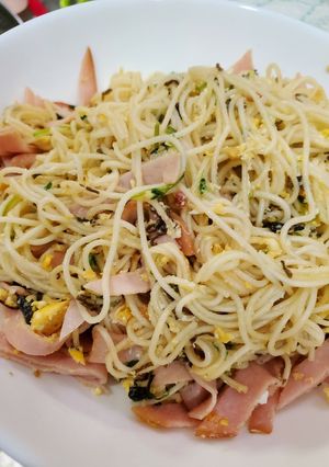 お茶漬けの素でそうめんチャンプルー-レシピのメイン写真